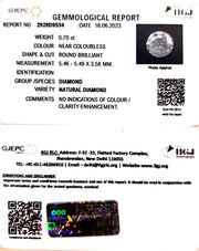 0.70/Cents Natural Diamond With Govt. Lab Certificate (105000)